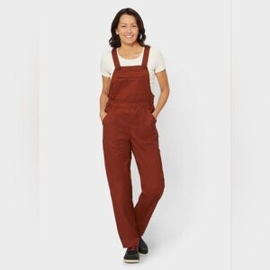 👩🏻🌾 Duluth Trading Co | Hempstop Rust Orange Work Overalls, Size Small